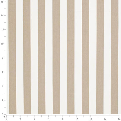 D3463 Stripe Tiki Sand Beige & Taupe Charlotte Fabrics