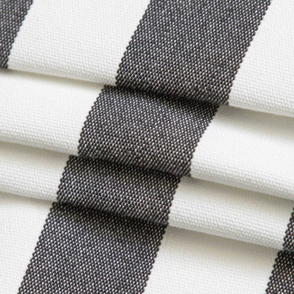 D3464 Stripe Tiki Black Black Charlotte Fabrics