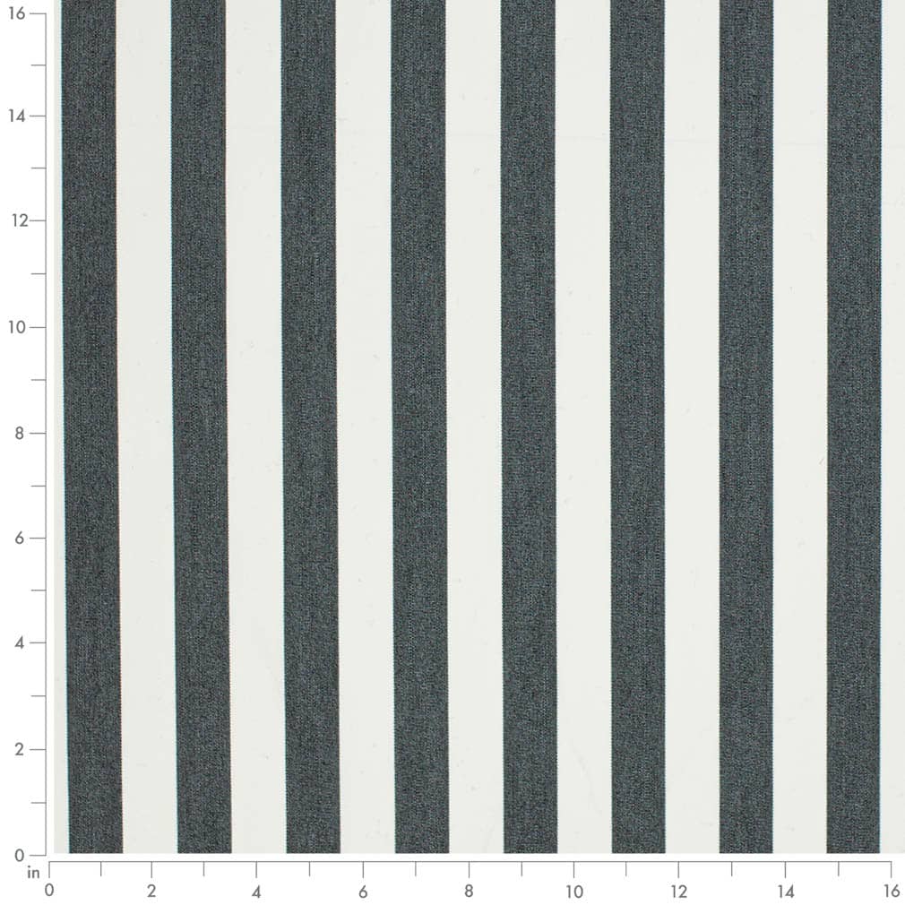 D3464 Stripe Tiki Black Black Charlotte Fabrics