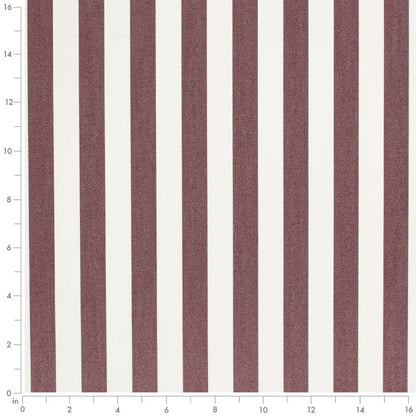 D3465 Stripe Tiki Wine Red & Burgundy Charlotte Fabrics