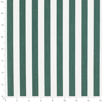 D3467 Stripe Tiki Forest Green Charlotte Fabrics