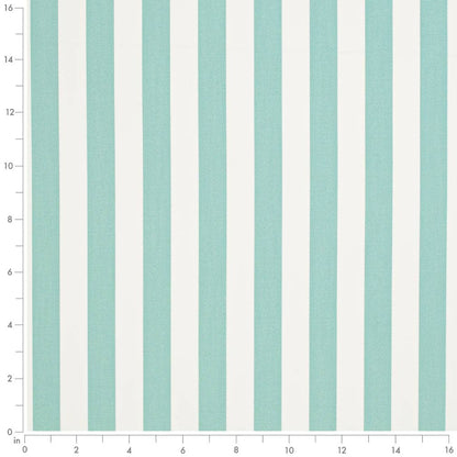 D3468 Stripe Tiki Glacier Aqua & Teal Charlotte Fabrics