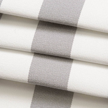 D3469 Stripe Tiki Seagull Grey & Silver Charlotte Fabrics