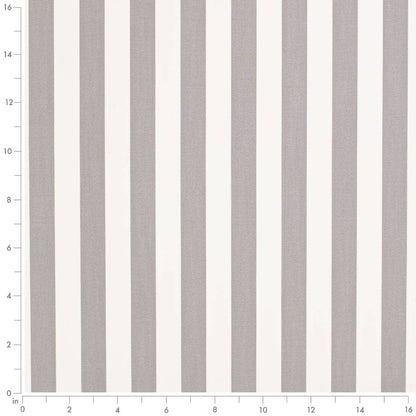 D3469 Stripe Tiki Seagull Grey & Silver Charlotte Fabrics