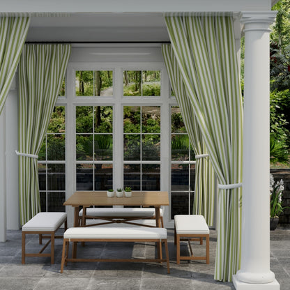 D3470 Stripe Tiki Lime Green Charlotte Fabrics