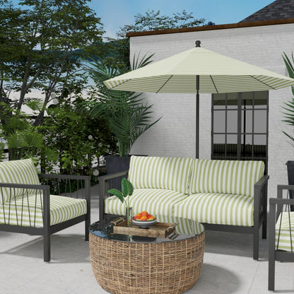 D3470 Stripe Tiki Lime Green Charlotte Fabrics