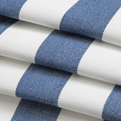 D3471 Stripe Tiki Nautical Blue Charlotte Fabrics
