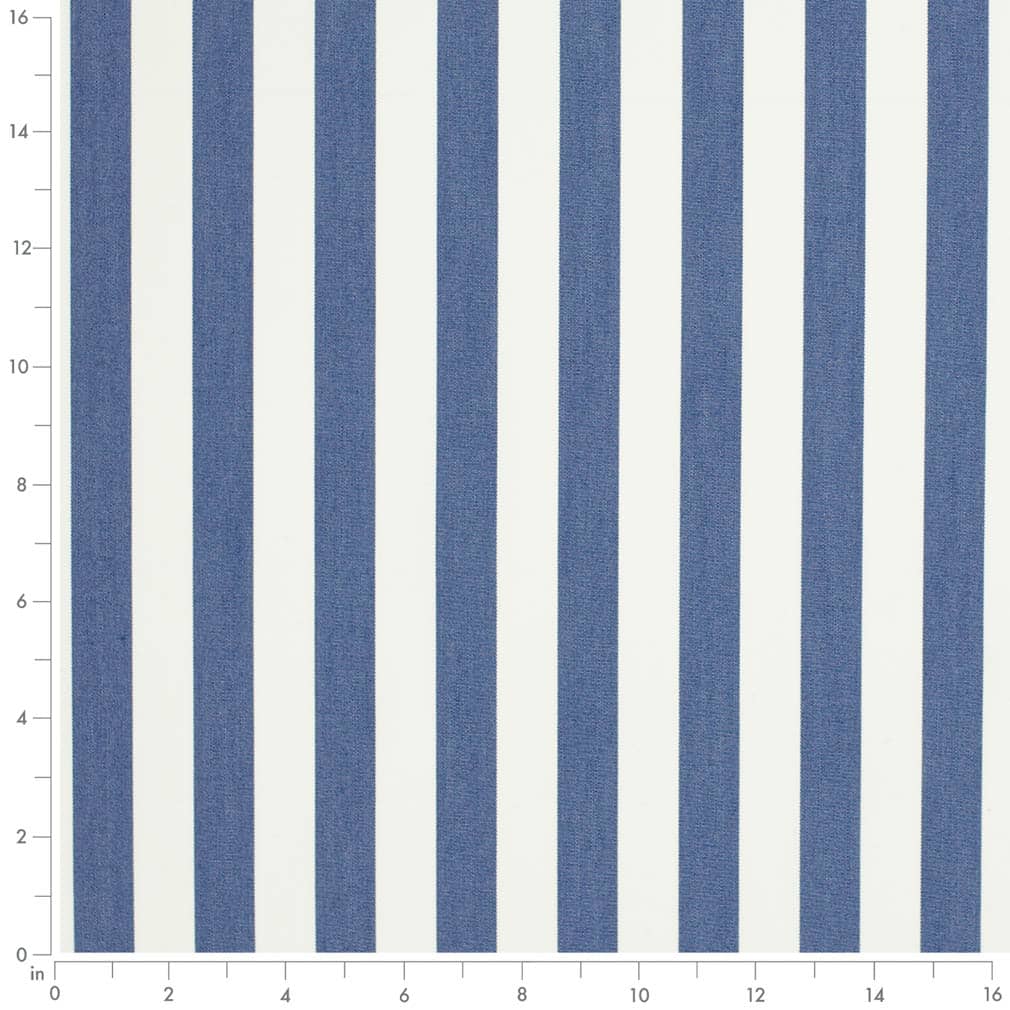 D3471 Stripe Tiki Nautical Blue Charlotte Fabrics