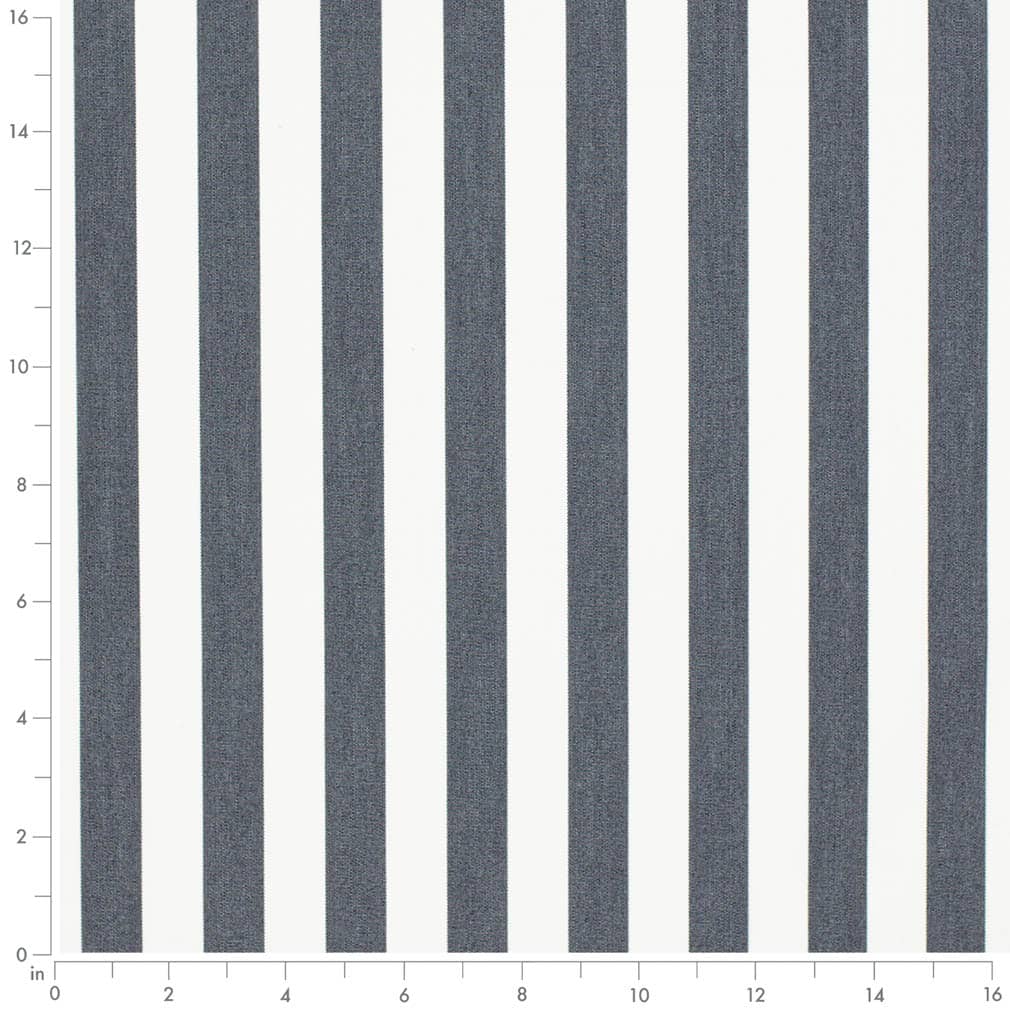 D3472 Stripe Tiki Navy Blue Charlotte Fabrics