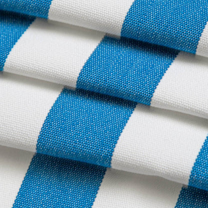 D3474 Stripe Tiki Atlantic Blue Charlotte Fabrics