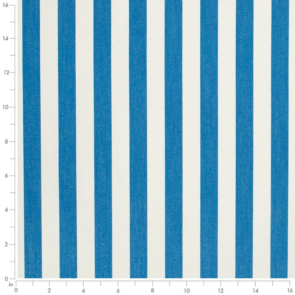 D3474 Stripe Tiki Atlantic Blue Charlotte Fabrics