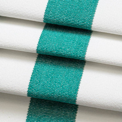 D3475 Stripe Tiki Peacock Aqua & Teal Charlotte Fabrics