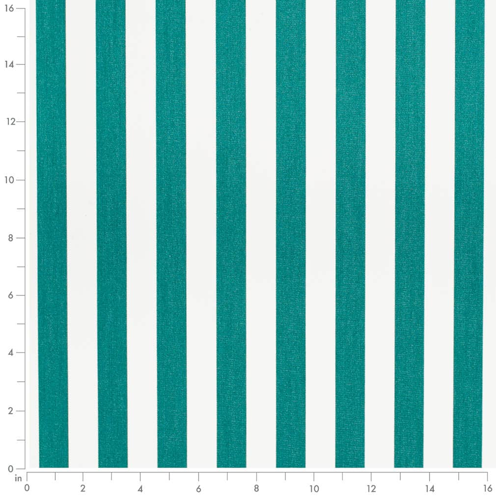 D3475 Stripe Tiki Peacock Aqua & Teal Charlotte Fabrics