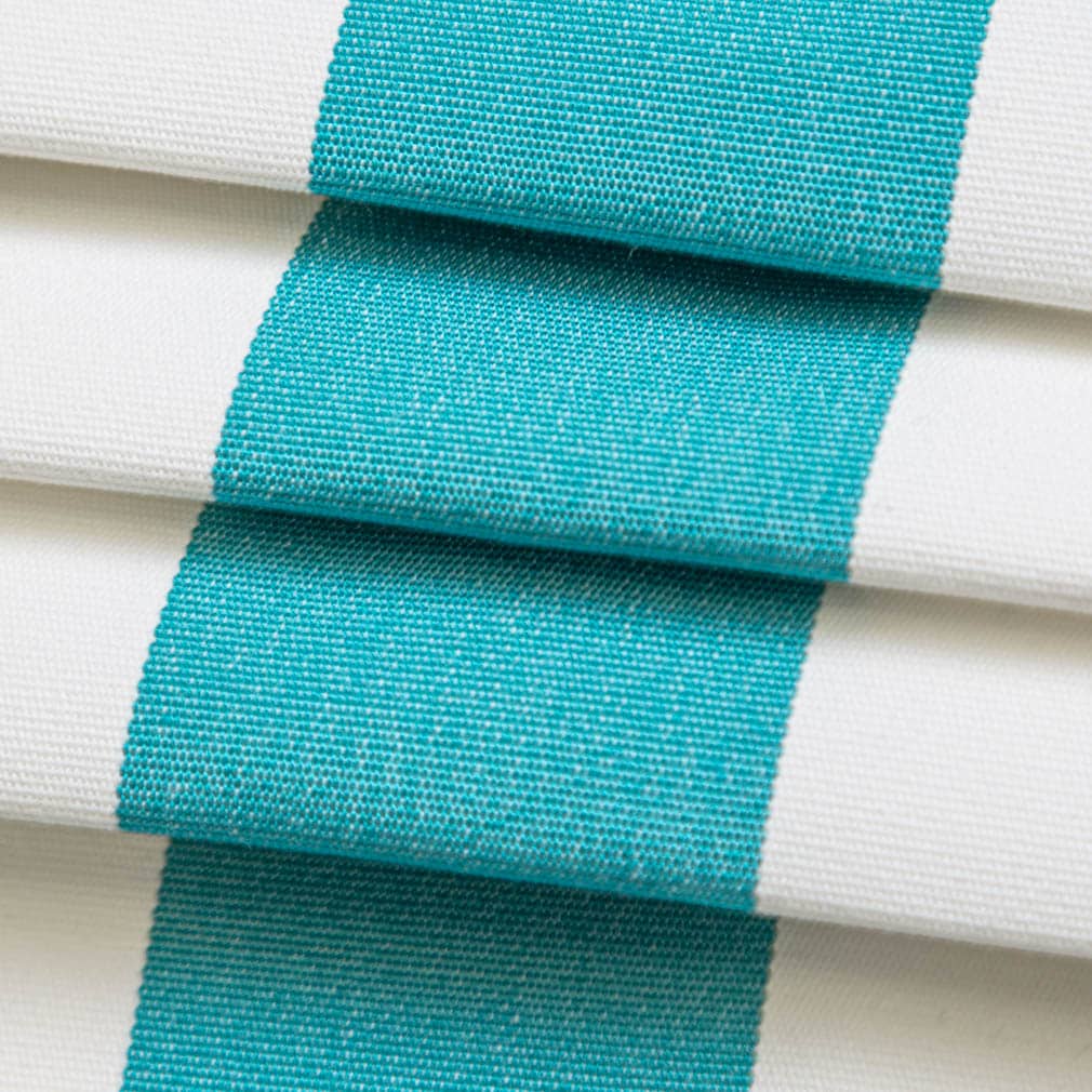 D3477 Stripe Cabana Aruba Aqua & Teal Charlotte Fabrics