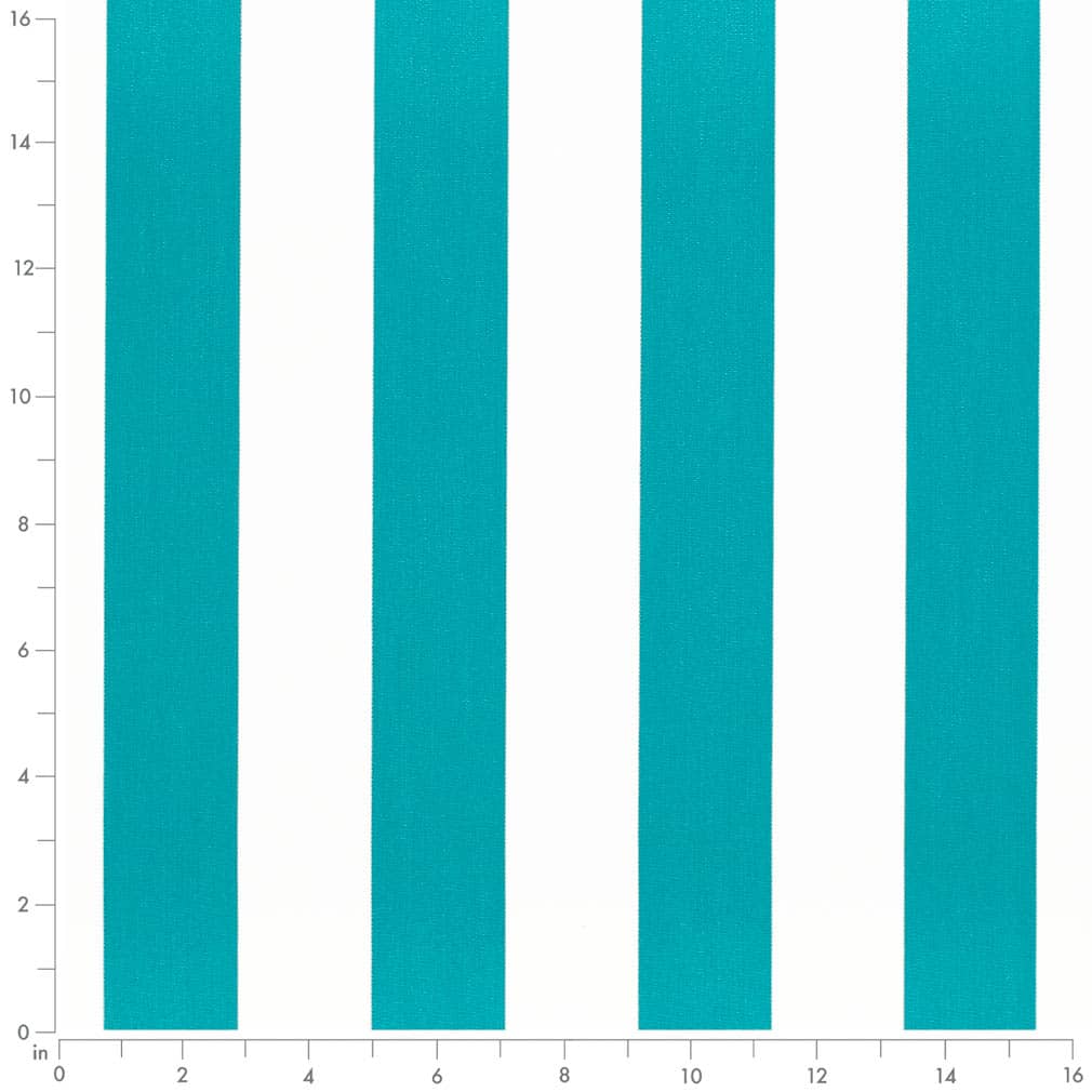 D3477 Stripe Cabana Aruba Aqua & Teal Charlotte Fabrics