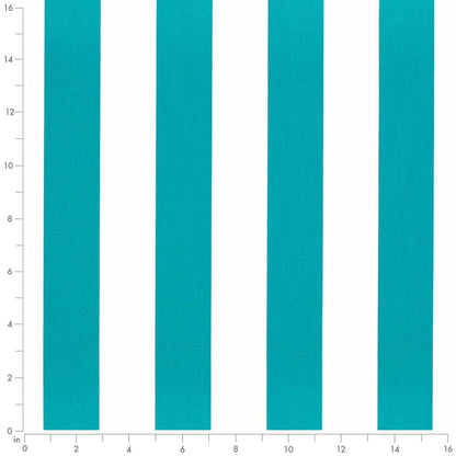 D3477 Stripe Cabana Aruba Aqua & Teal Charlotte Fabrics