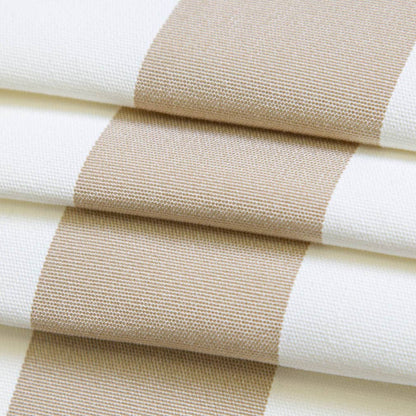 D3478 Stripe Cabana Sand Beige & Taupe Charlotte Fabrics