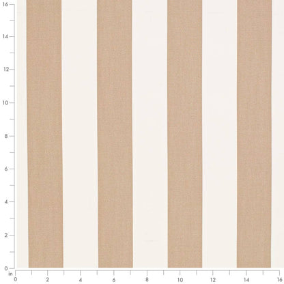 D3478 Stripe Cabana Sand Beige & Taupe Charlotte Fabrics