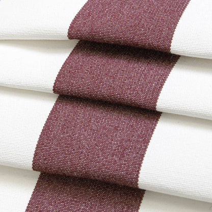 D3480 Stripe Cabana Wine Red & Burgundy Charlotte Fabrics