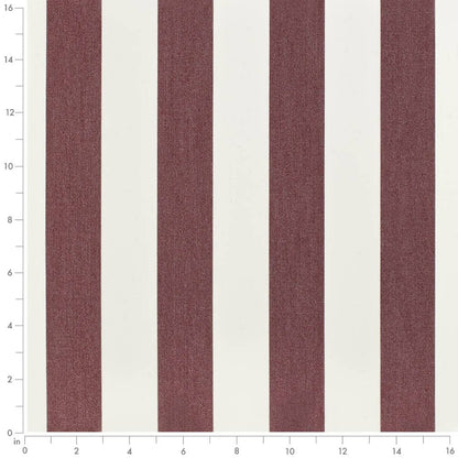 D3480 Stripe Cabana Wine Red & Burgundy Charlotte Fabrics