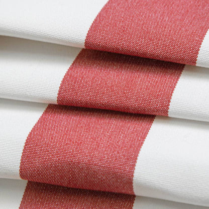 D3481 Stripe Cabana Crimson Red & Burgundy Charlotte Fabrics