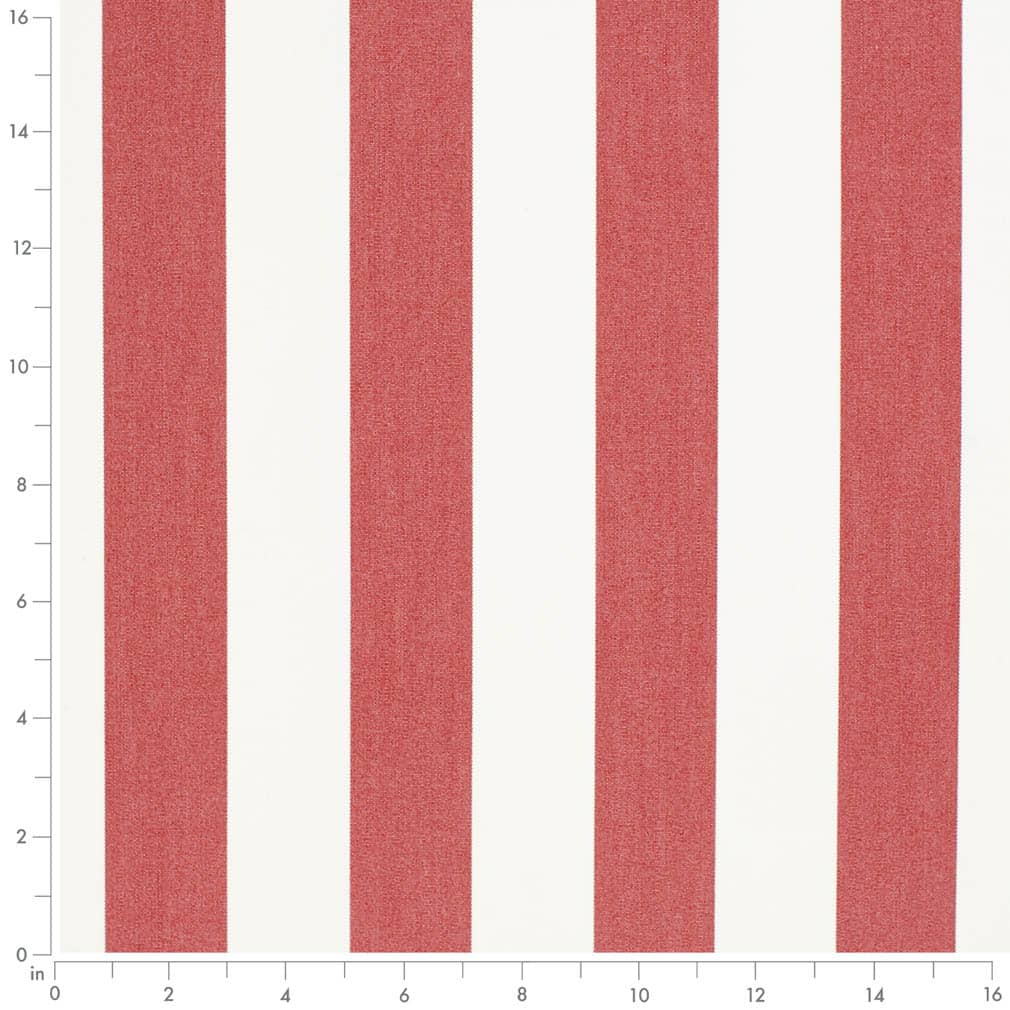 D3481 Stripe Cabana Crimson Red & Burgundy Charlotte Fabrics