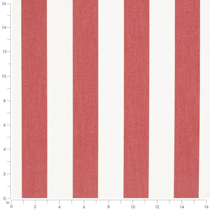 D3481 Stripe Cabana Crimson Red & Burgundy Charlotte Fabrics