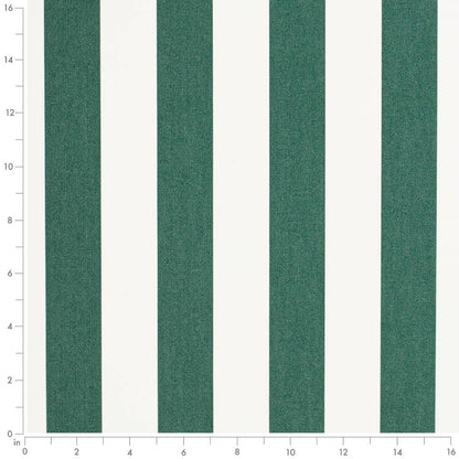 D3482 Stripe Cabana Forest Green Charlotte Fabrics