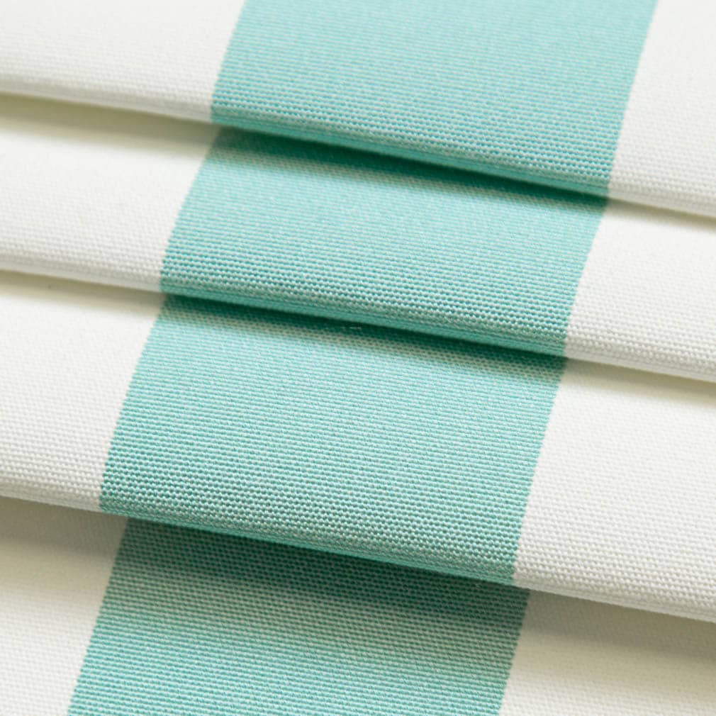 D3483 Stripe Cabana Glacier Aqua & Teal Charlotte Fabrics