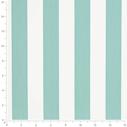 D3483 Stripe Cabana Glacier Aqua & Teal Charlotte Fabrics