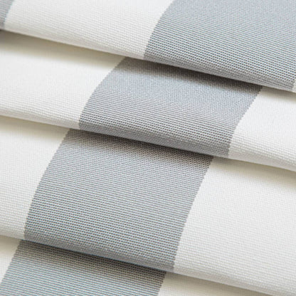 D3484 Stripe Cabana Seagull Grey & Silver Charlotte Fabrics
