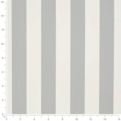 D3484 Stripe Cabana Seagull Grey & Silver Charlotte Fabrics