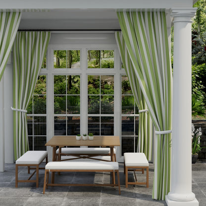 D3485 Stripe Cabana Lime Green Charlotte Fabrics