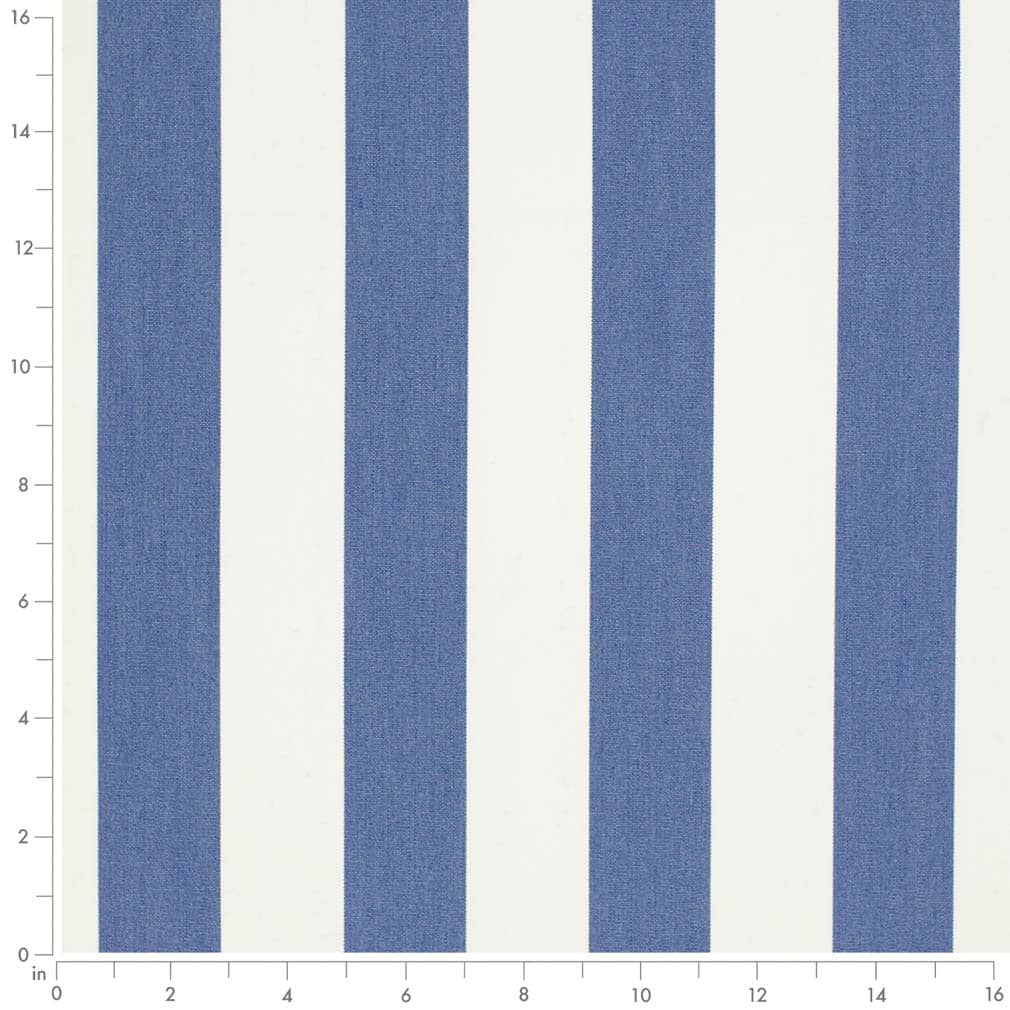 D3486 Stripe Cabana Nautical Blue Charlotte Fabrics