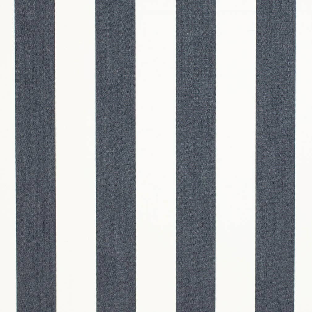 D3487 Stripe Cabana Navy Blue Charlotte Fabrics