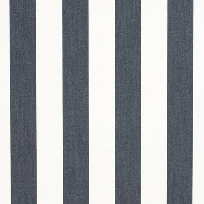 D3487 Stripe Cabana Navy Blue Charlotte Fabrics