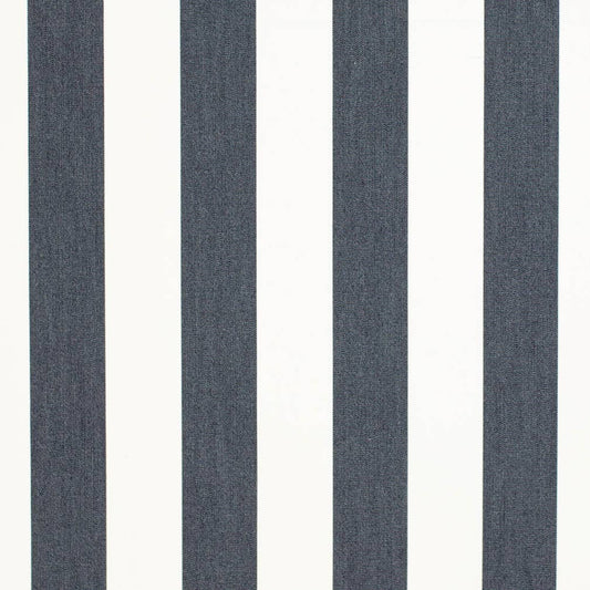 D3487 Stripe Cabana Navy Blue Charlotte Fabrics