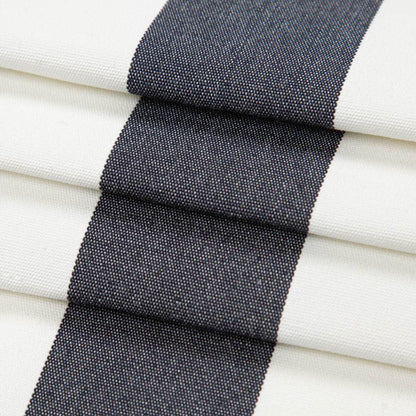 D3487 Stripe Cabana Navy Blue Charlotte Fabrics