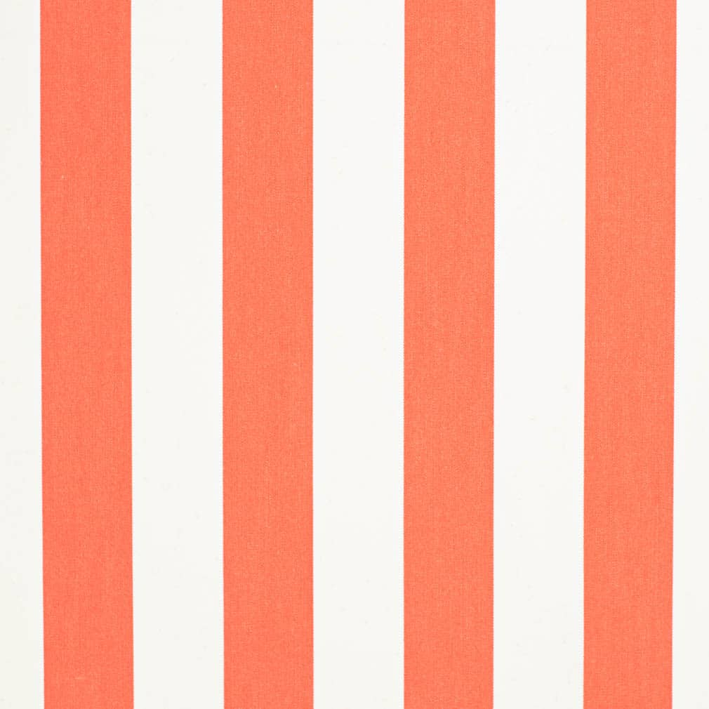 D3488 Stripe Cabana Mandarin Orange & Rust Charlotte Fabrics