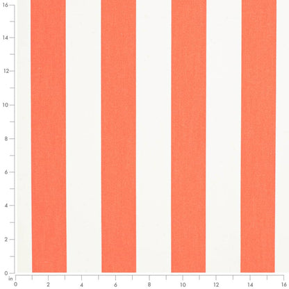 D3488 Stripe Cabana Mandarin Orange & Rust Charlotte Fabrics