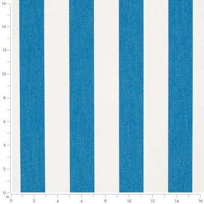 D3489 Stripe Cabana Atlantic Blue Charlotte Fabrics