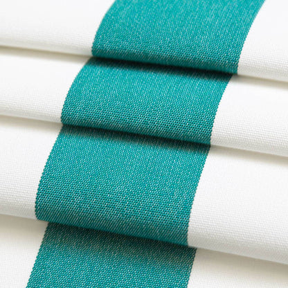 D3490 Stripe Cabana Peacock Aqua & Teal Charlotte Fabrics