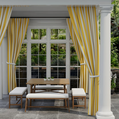 D3491 Stripe Cabana Sunshine Gold & Yellow Charlotte Fabrics