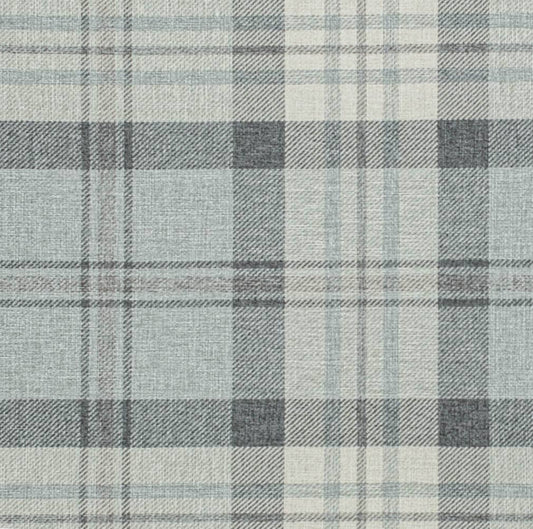 D3495 Plaid Tranquil Blue Charlotte Fabrics