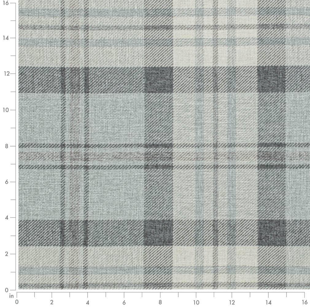 D3495 Plaid Tranquil Blue Charlotte Fabrics