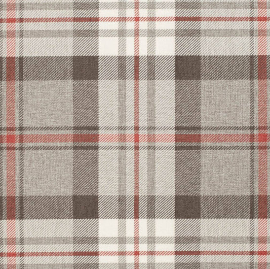 D3497 Plaid Harvest Brown,Orange & Rust Charlotte Fabrics