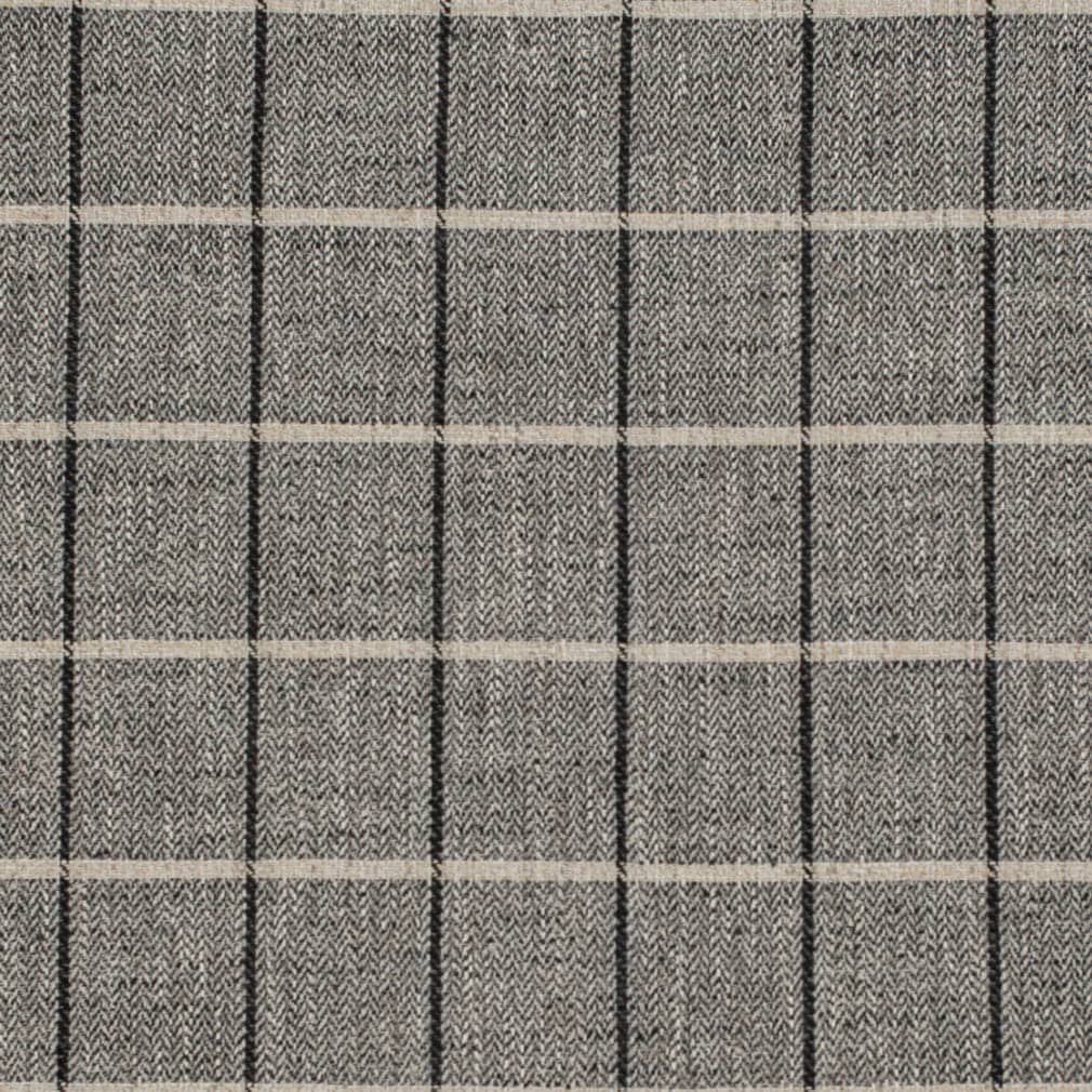 D3500 Plaid Onyx Black Charlotte Fabrics
