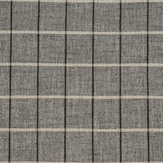 D3500 Plaid Onyx Black Charlotte Fabrics