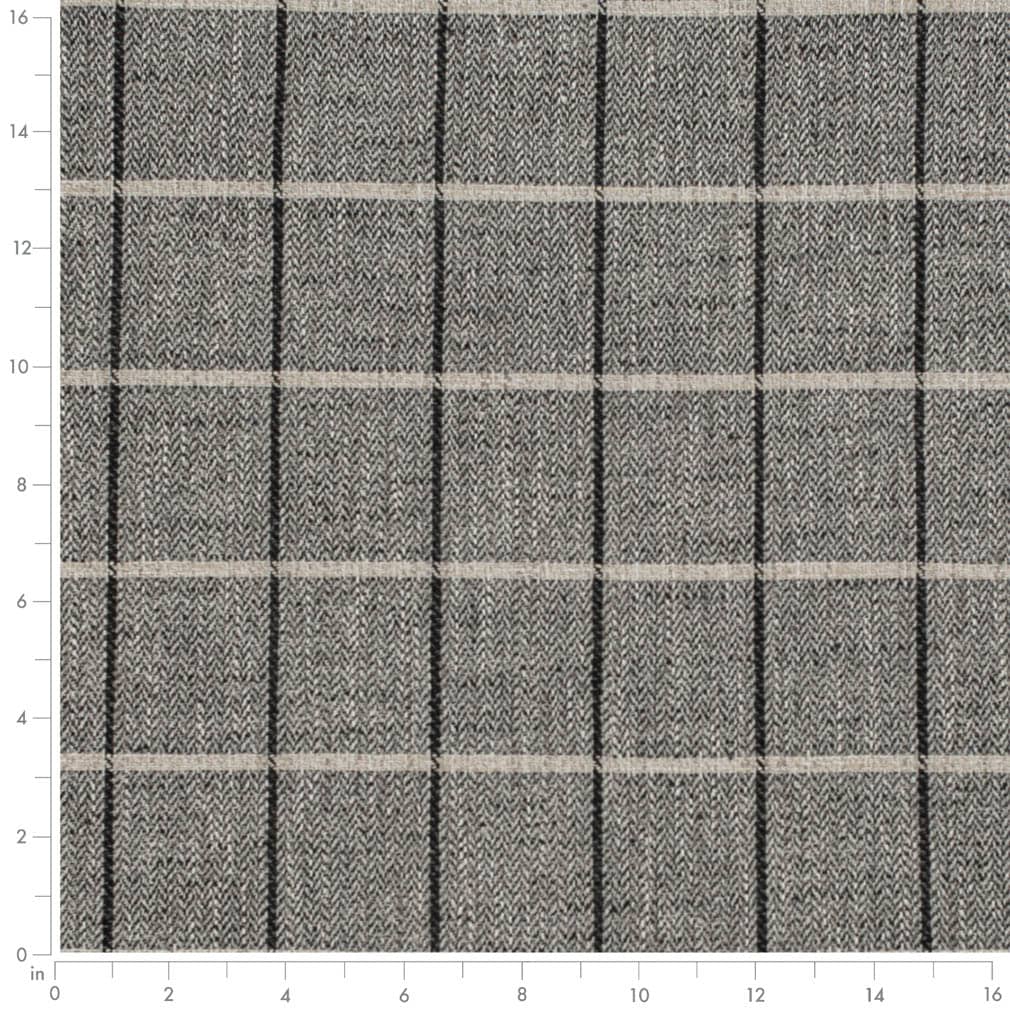 D3500 Plaid Onyx Black Charlotte Fabrics