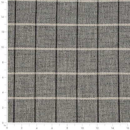 D3500 Plaid Onyx Black Charlotte Fabrics